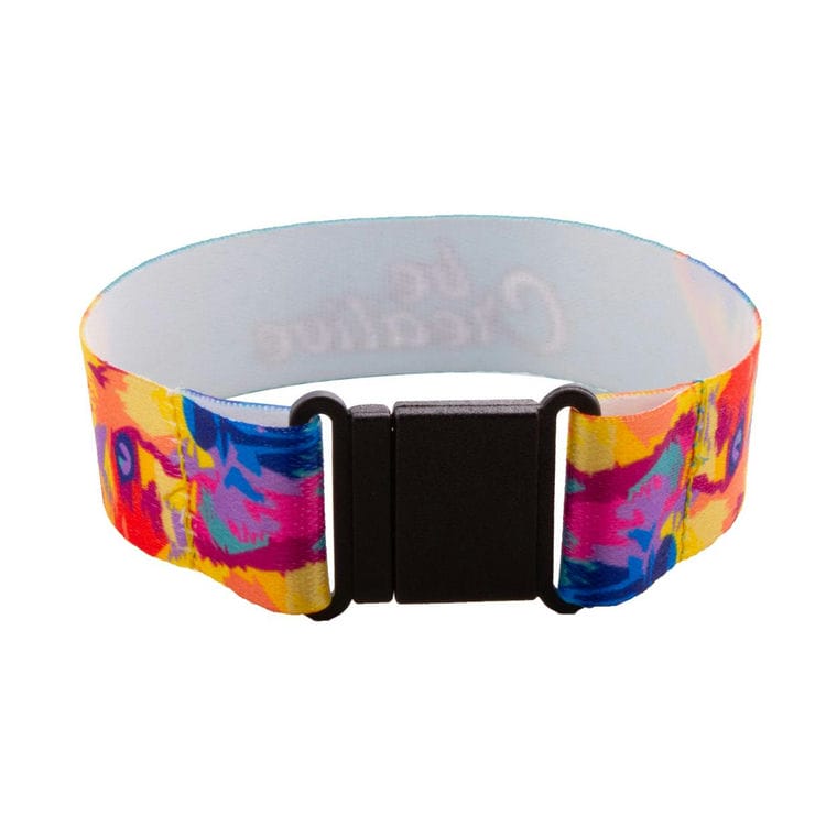 Brățară personalizată Mojo RPET Alb L