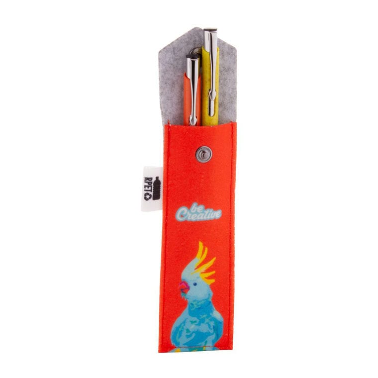 Husă pixuri, personalizată CreaFelt Pen B gri