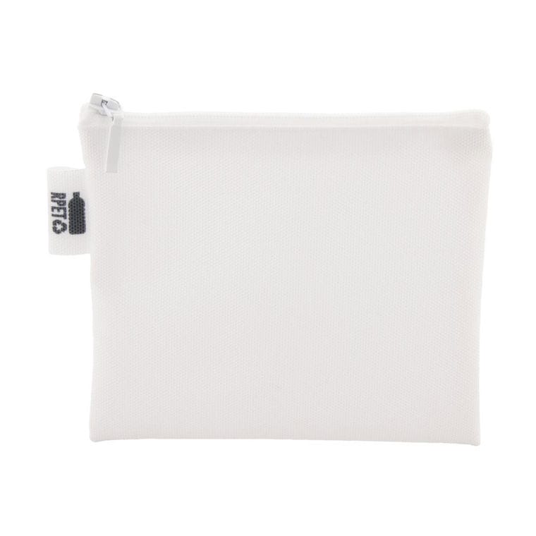 Geantă cosmetică, personalizată CreaBeauty S RPET Alb