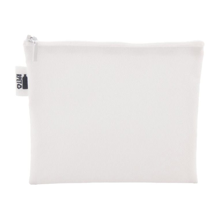 Geantă cosmetică, personalizată CreaBeauty M RPET Alb