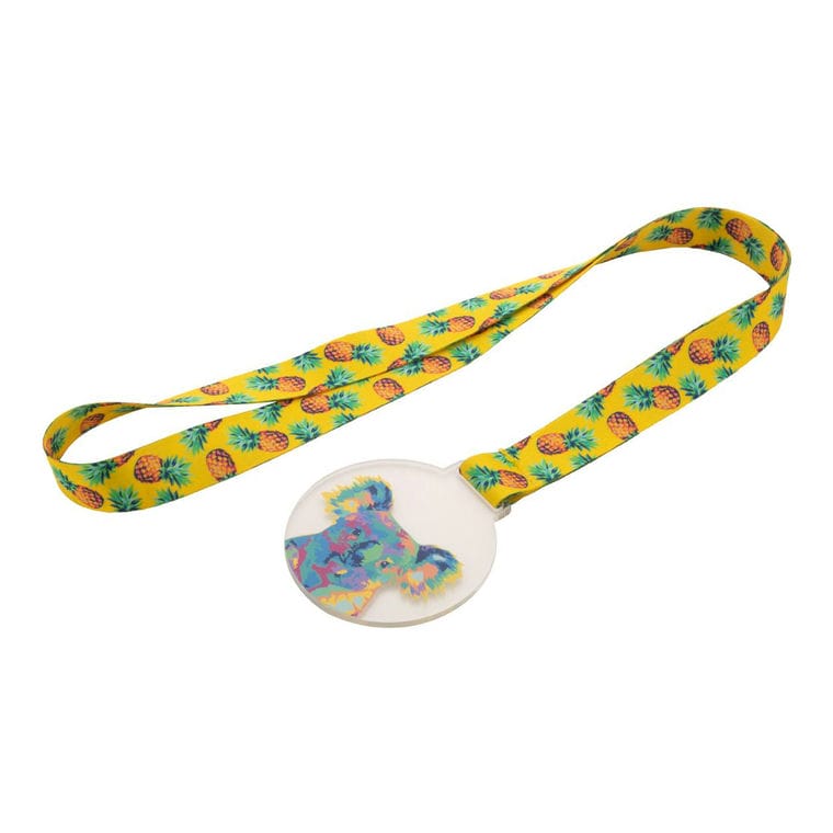 Medalie personalizată Subdal Colour Alb