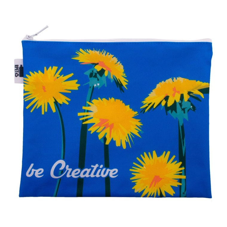 Geantă cosmetică, personalizată CreaBeauty L RPET Alb