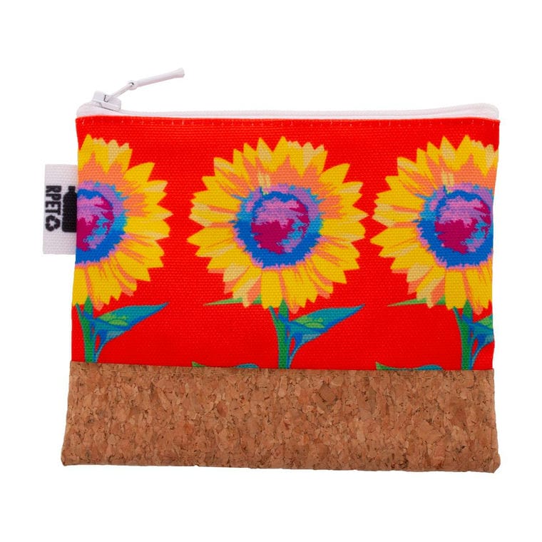 Geantă cosmetică, personalizată CreaBeauty Cork S RPET Alb