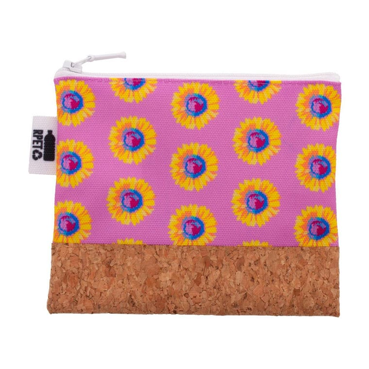 Geantă cosmetică, personalizată CreaBeauty Cork S RPET Alb