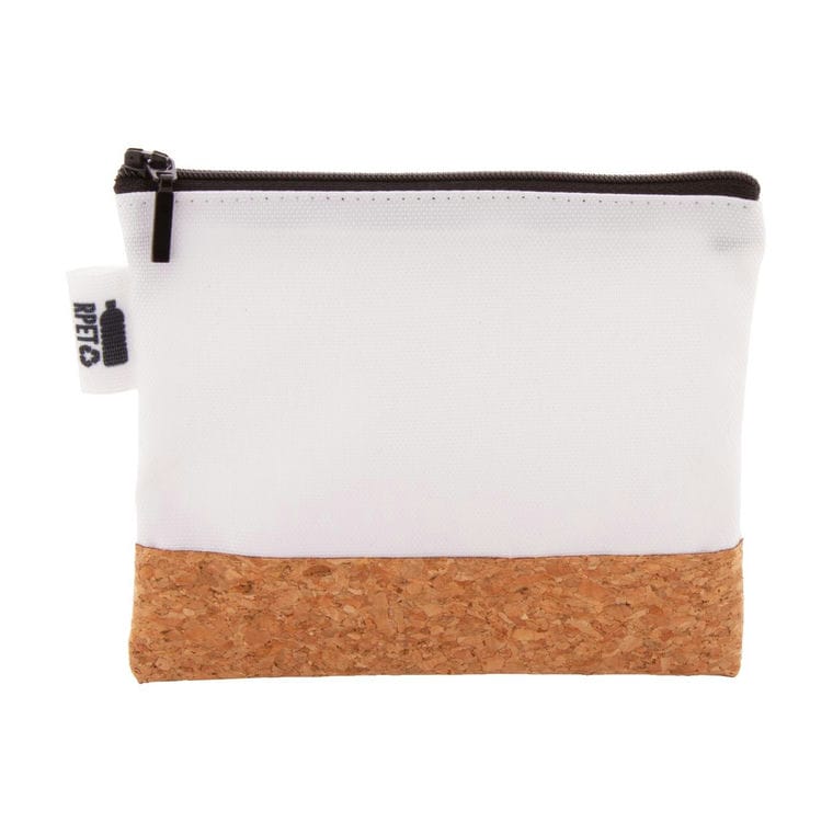 Geantă cosmetică, personalizată CreaBeauty Cork S RPET Negru