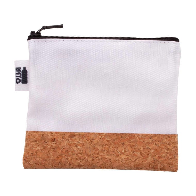 Geantă cosmetică, personalizată CreaBeauty Cork S RPET Negru