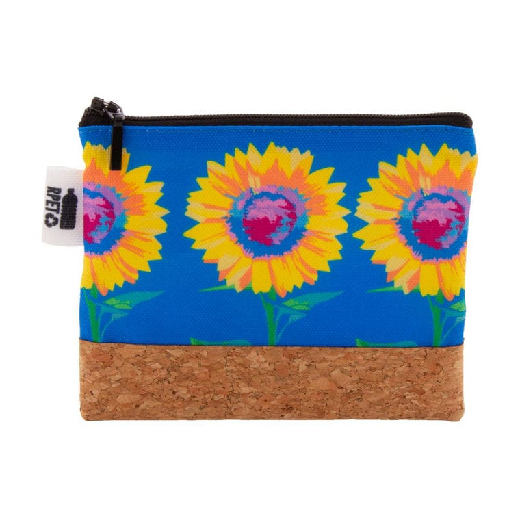 Geantă cosmetică, personalizată CreaBeauty Cork S RPET Negru