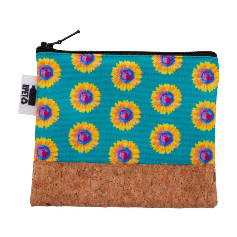 Geantă cosmetică, personalizată CreaBeauty Cork S RPET Negru