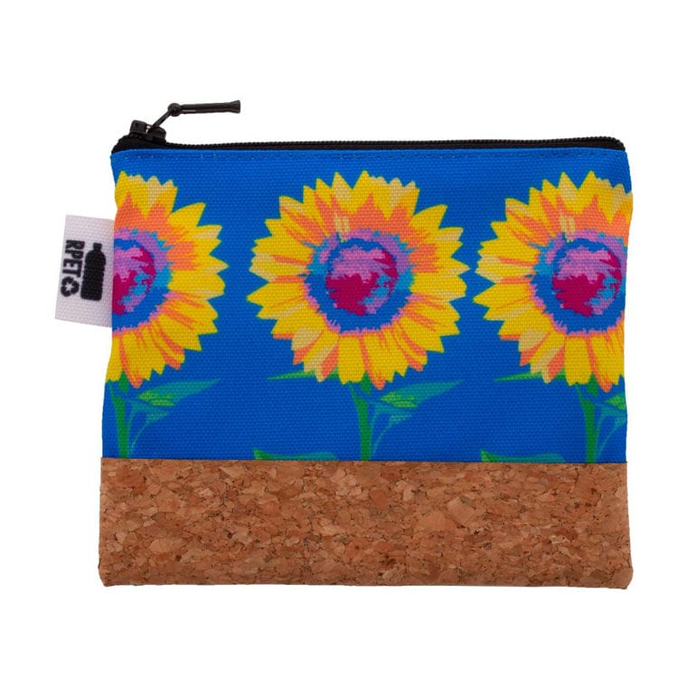 Geantă cosmetică, personalizată CreaBeauty Cork S RPET Negru