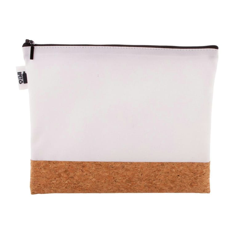 Geantă cosmetică, personalizată CreaBeauty Cork L RPET Negru