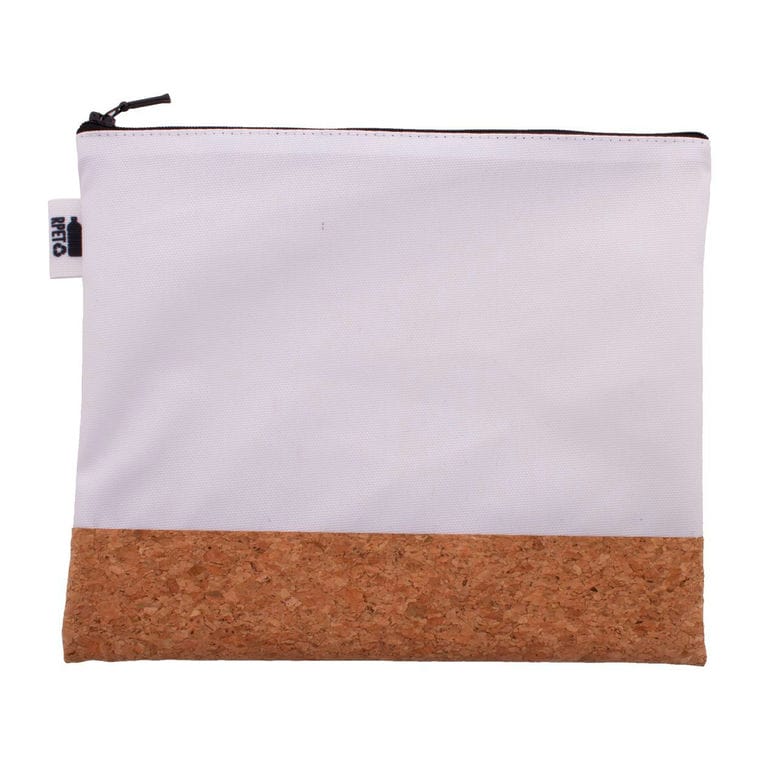 Geantă cosmetică, personalizată CreaBeauty Cork L RPET Negru