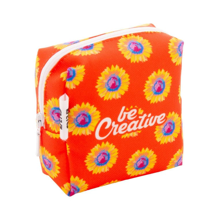 Geantă cosmetică, personalizată CreaBeauty Square S Alb