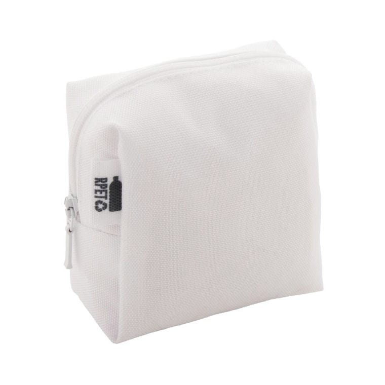 Geantă cosmetică, personalizată CreaBeauty Square S Alb