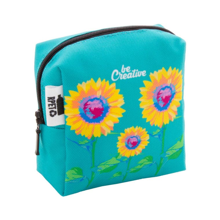 Geantă cosmetică, personalizată CreaBeauty Square S Negru