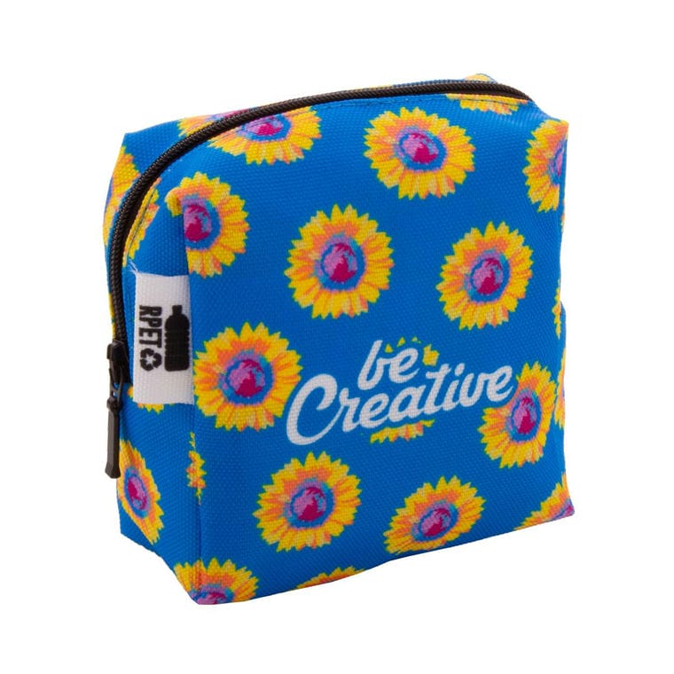 Geantă cosmetică, personalizată CreaBeauty Square S Negru