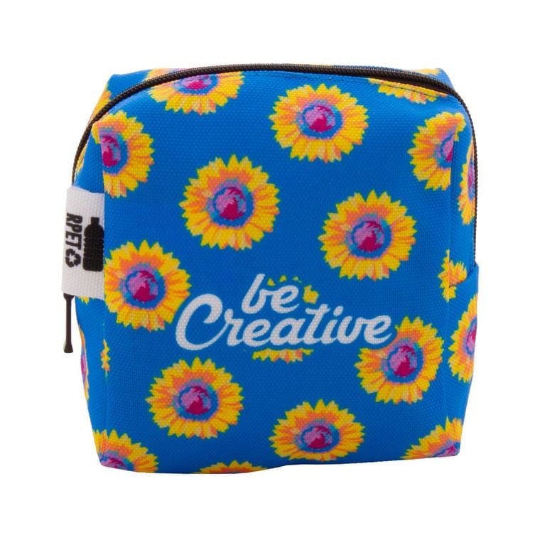 Geantă cosmetică, personalizată CreaBeauty Square S Negru