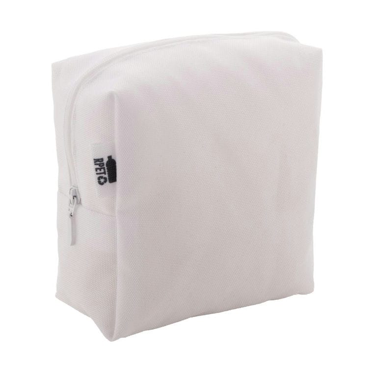 Geantă cosmetică, personalizată CreaBeauty Square M Alb