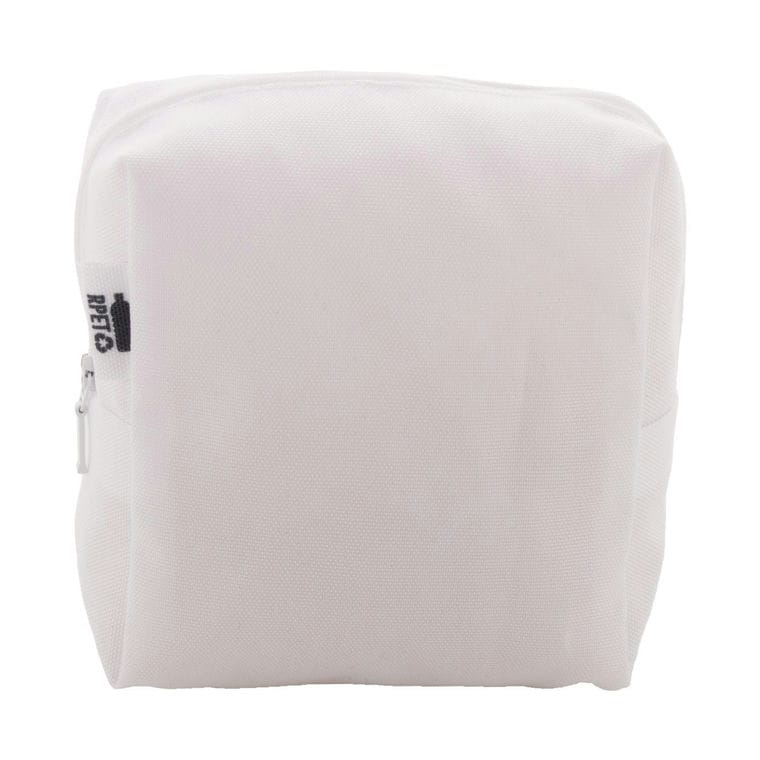 Geantă cosmetică, personalizată CreaBeauty Square M Alb