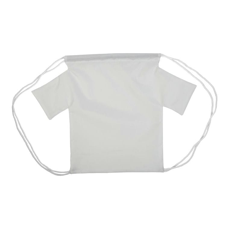 Rucsac cu șnur, pentru copii, personalizat CreaDraw T Kids Alb