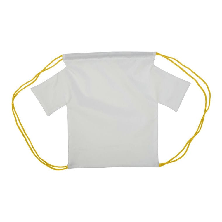 Rucsac cu șnur, pentru copii, personalizat CreaDraw T Kids Galben