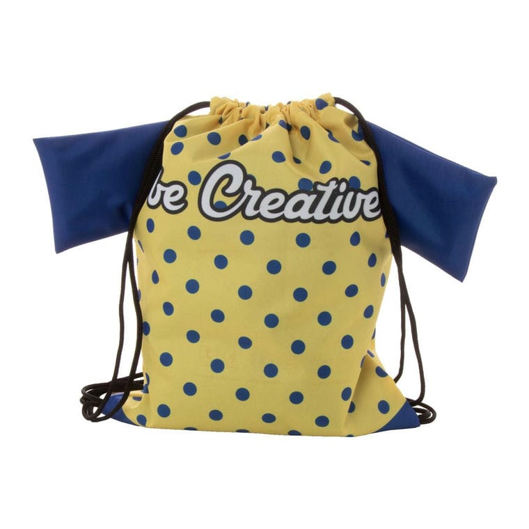 Rucsac cu șnur, pentru copii, personalizat CreaDraw T Kids Negru