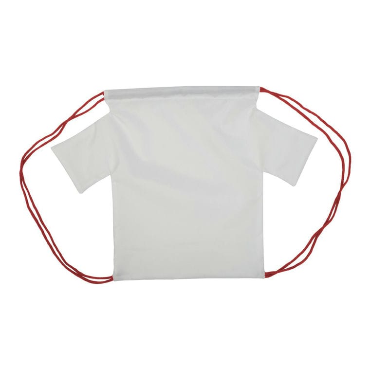 Rucsac cu șnur, pentru copii, personalizat CreaDraw T Kids Roșu