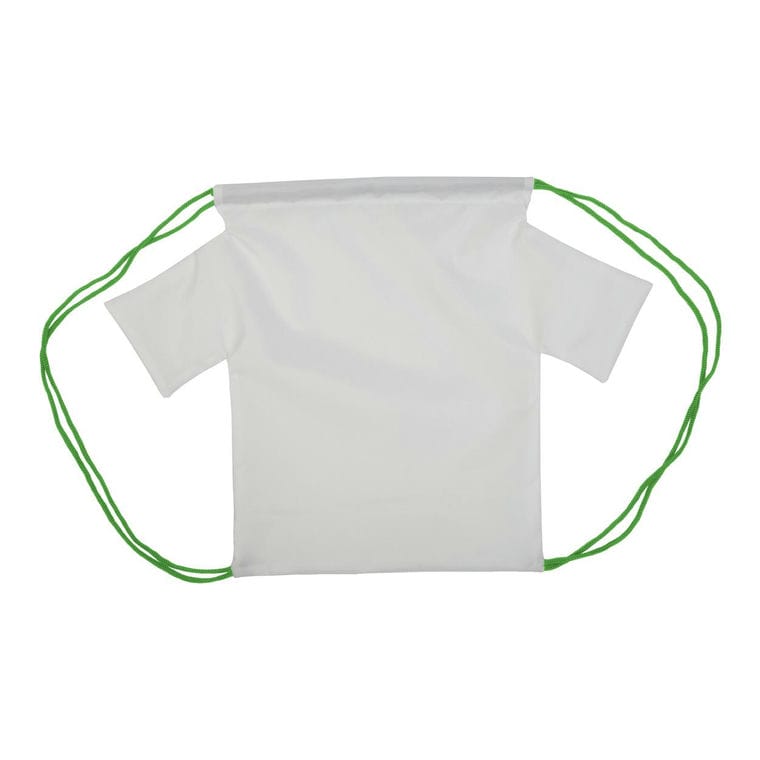 Rucsac cu șnur, pentru copii, personalizat CreaDraw T Kids Verde