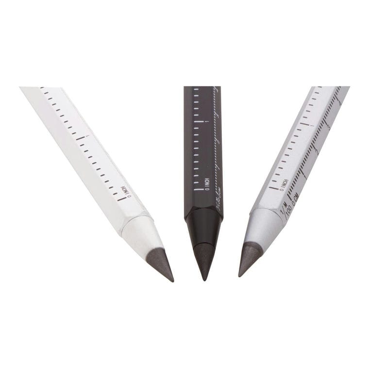 Creion fără mină, cu riglă Ruloid Negru