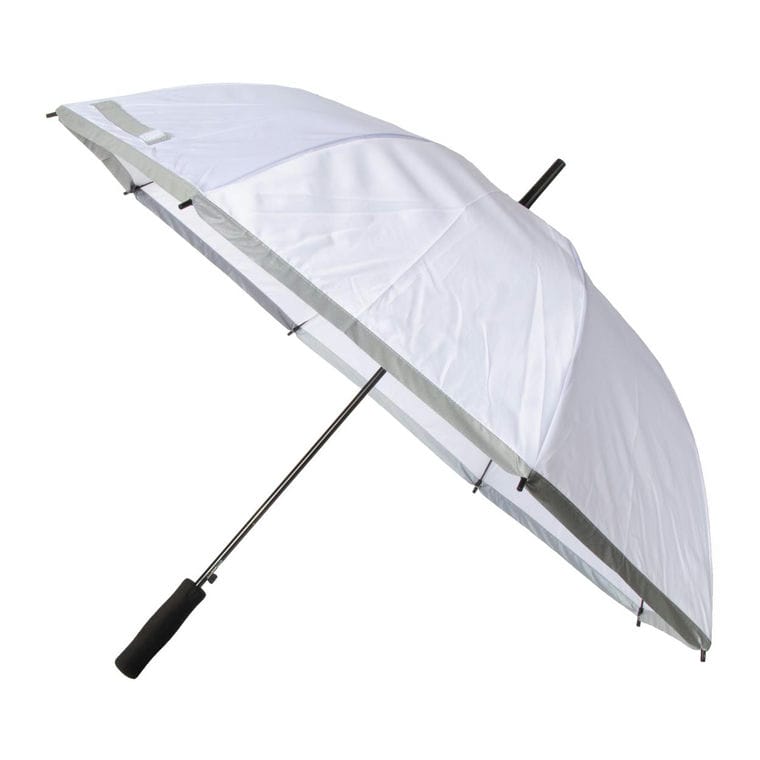 Umbrelă reflectorizantă, personalizată CreaRain Reflect Alb