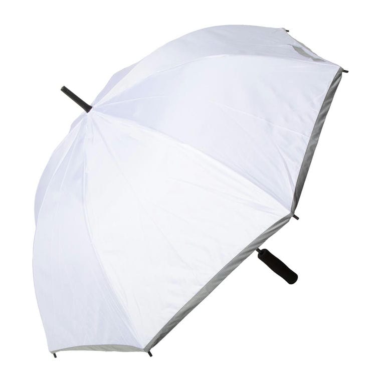 Umbrelă reflectorizantă, personalizată CreaRain Reflect Alb