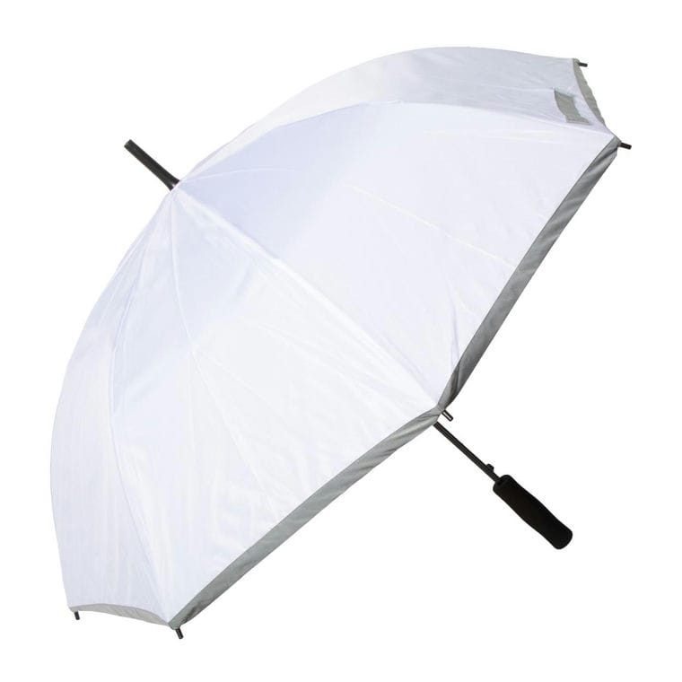 Umbrelă reflectorizantă, personalizată CreaRain Reflect Alb