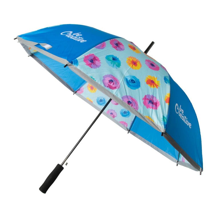 Umbrelă reflectorizantă, personalizată CreaRain Reflect Alb