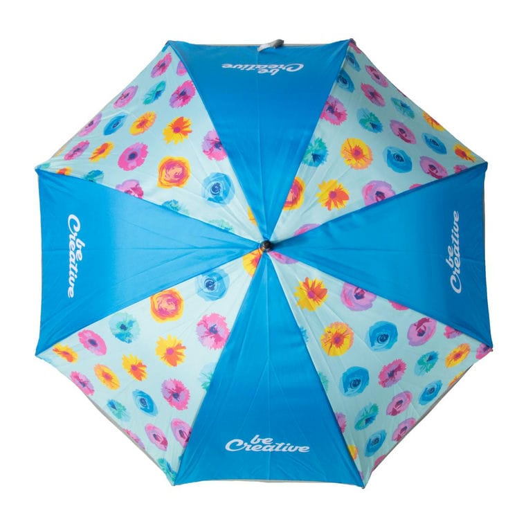 Umbrelă reflectorizantă, personalizată CreaRain Reflect Alb
