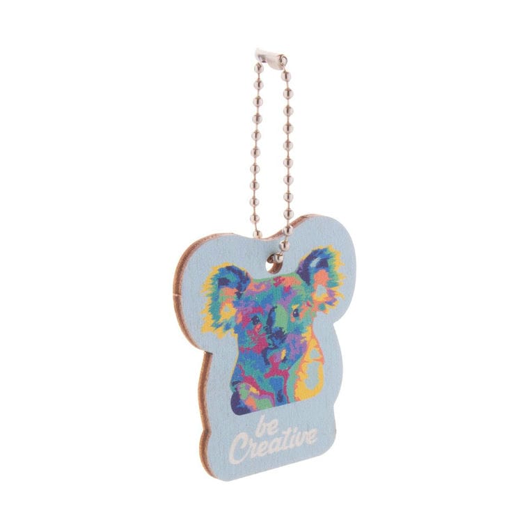 Breloc personalizat CreaFob Wood natural