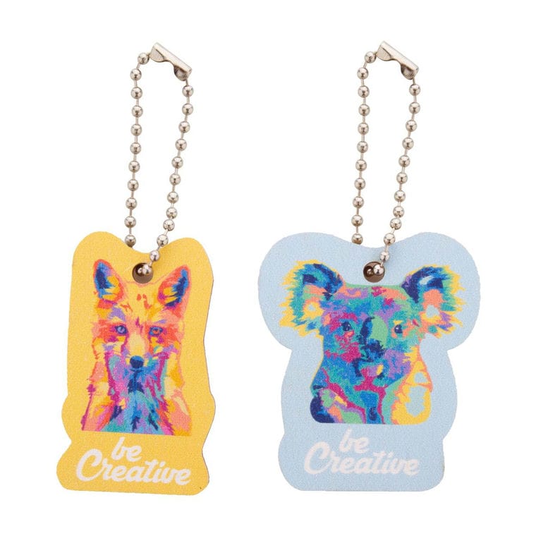 Breloc personalizat CreaFob Wood natural