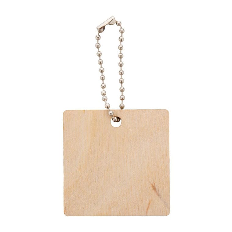 Breloc personalizat CreaFob Wood natural