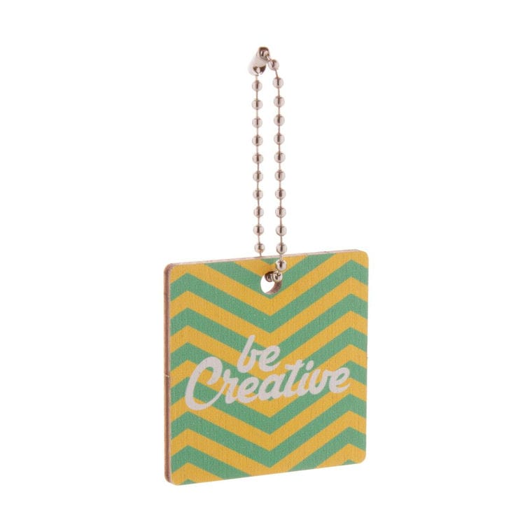 Breloc personalizat CreaFob Wood natural