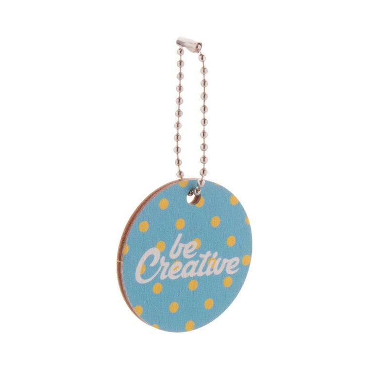 Breloc personalizat CreaFob Wood natural