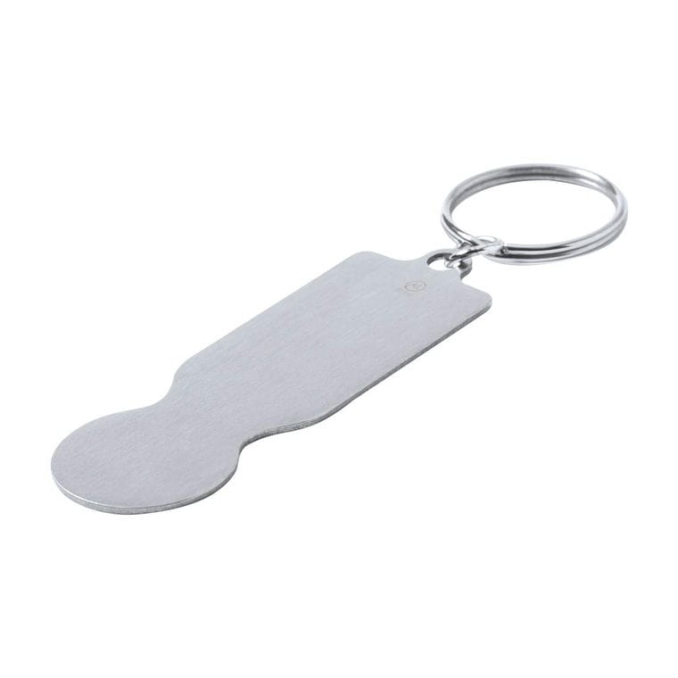 Breloc cu fisă Talgun argintiu