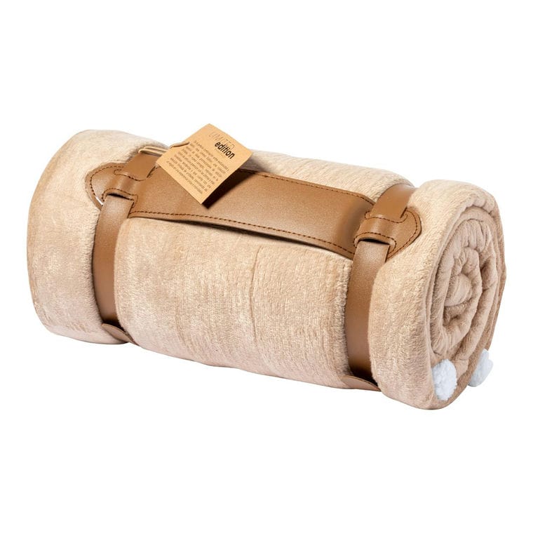 Pătură din lână coral Haltebes maro