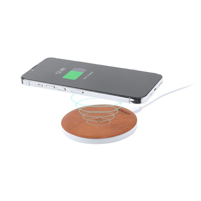 Încărcător wirless Sarkul RCS maro Alb