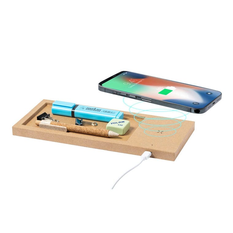 Organizator cu Încărcător wirless Taron natural