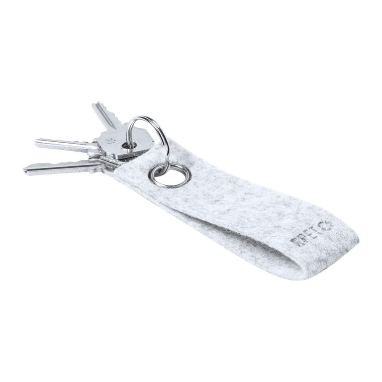 Breloc, RPET Triax gri deschis