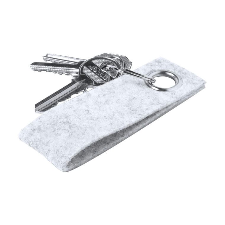 Breloc, RPET Triax gri deschis