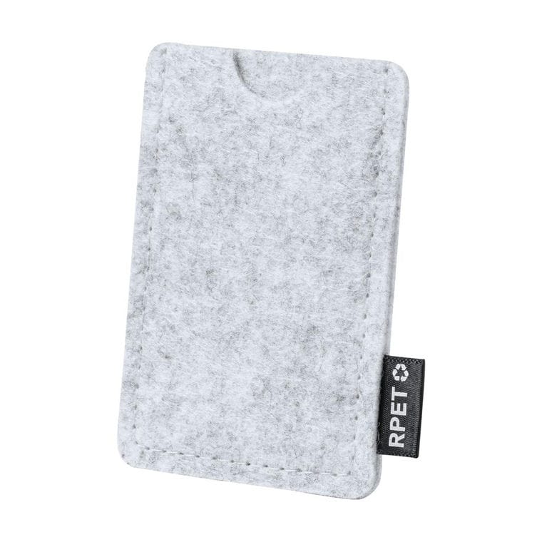 Suport pentru carduri, RPET Habirok gri deschis