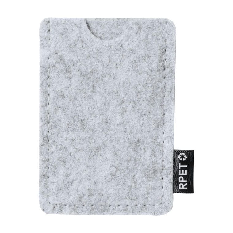 Suport pentru carduri, RPET Habirok gri deschis