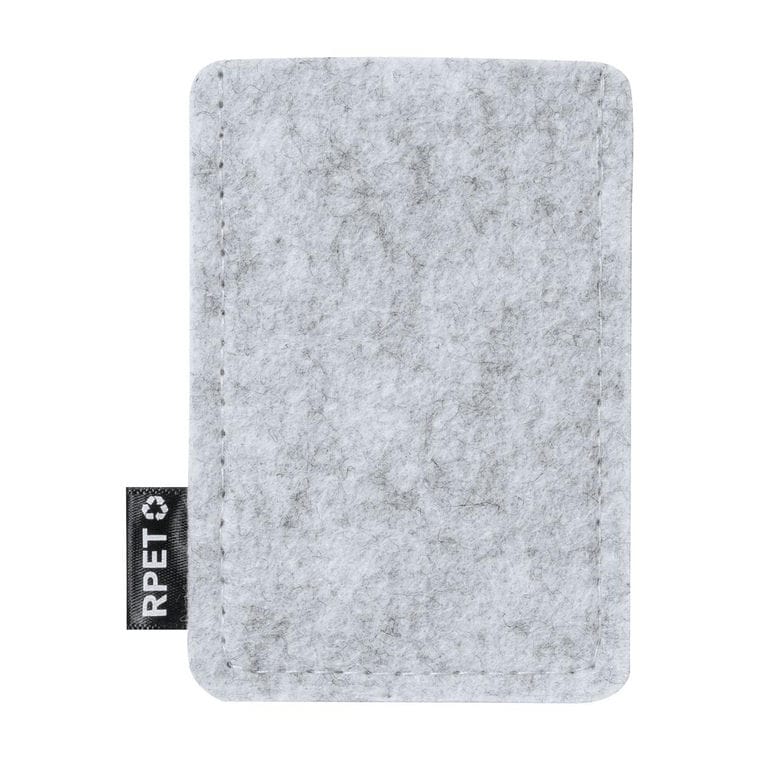 Suport pentru carduri, RPET Habirok gri deschis