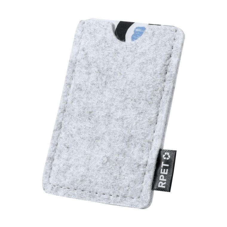 Suport pentru carduri, RPET Habirok gri deschis