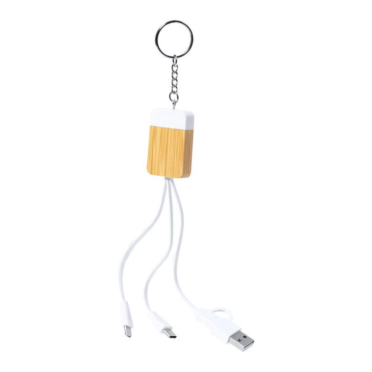 Breloc cu cablu USB Brestin natural