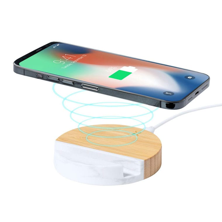 Suport telefon mobil cu Încărcător Pargon natural Alb